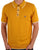 Gabicci Vintage Lineker Tipped Knitted Polo Yellow