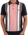 Gabicci Vintage Knitted Polo Navy Pink Striped
