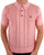 Gabicci Vintage Knitted Weave Polo Soft Pink