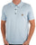 Gabicci Vintage Lineker Tipped Knitted Polo Sky Blue