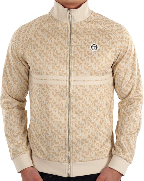 Sergio Tacchini Dallas Monogram Track Top Pearled Ivory