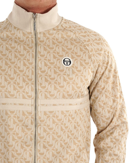 Sergio Tacchini Dallas Monogram Track Top Pearled Ivory