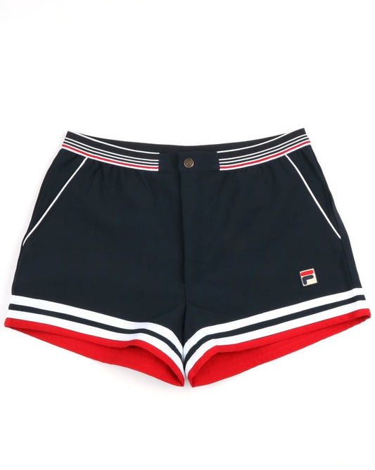 Fila Vintage Dyer Shorts Navy Red White