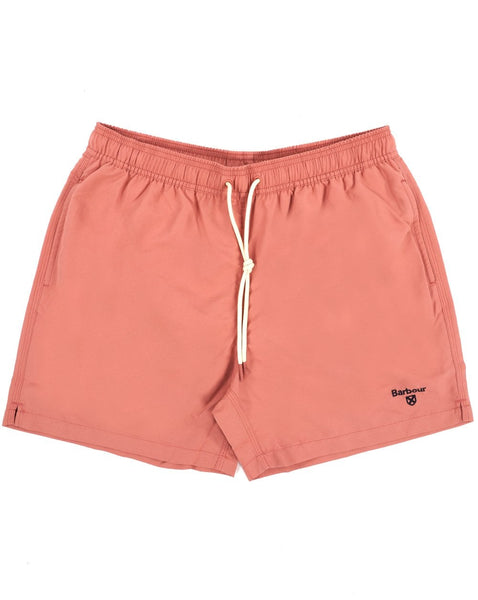 Barbour Staple Logo Swim Short Pink Clay