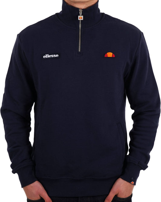 Ellesse 1/4 Zip Sweat Navy