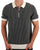 Ben Sherman BI Coloured Zip Neck Polo Ivory