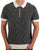 Ben Sherman BI Coloured Zip Neck Polo Ivory