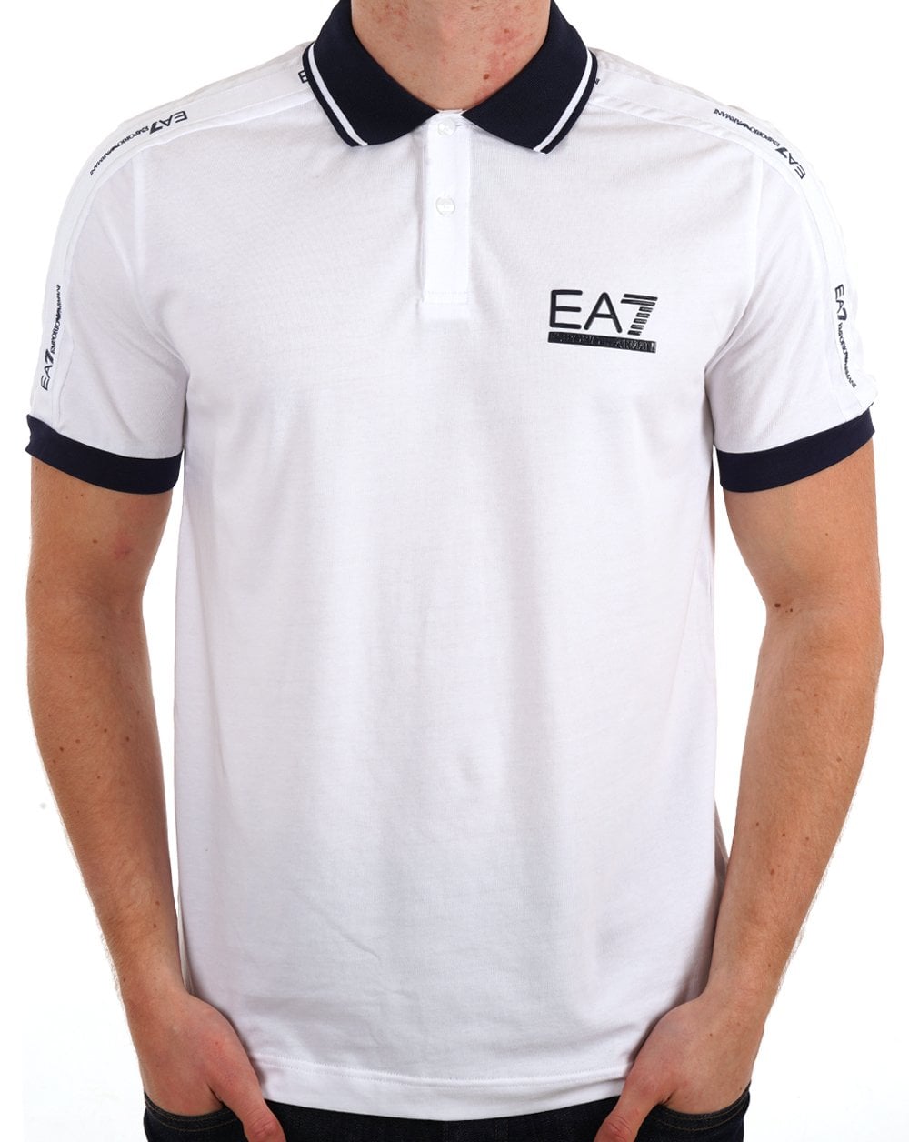 EA7 Emporio Armani Tennis Club Polo Shirt White