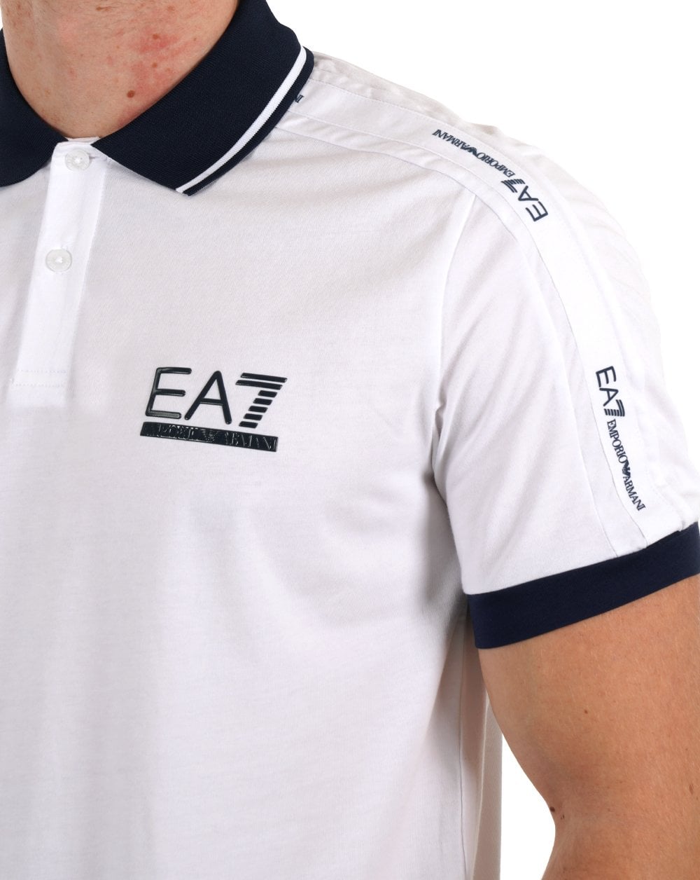 EA7 Emporio Armani Tennis Club Polo Shirt White