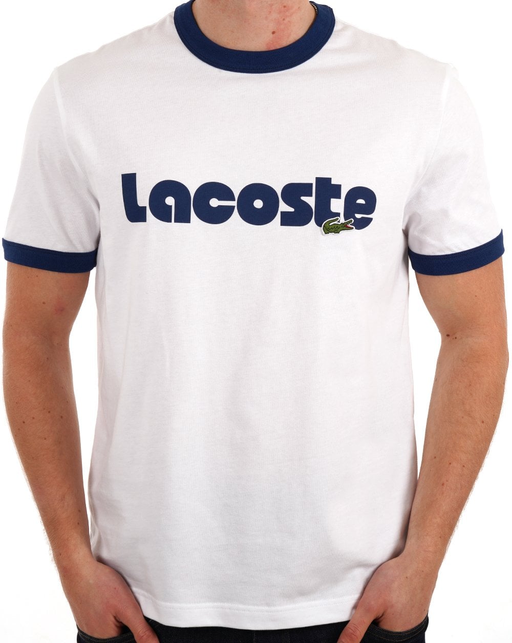Lacoste Printed Logo T-shirt White/Blue