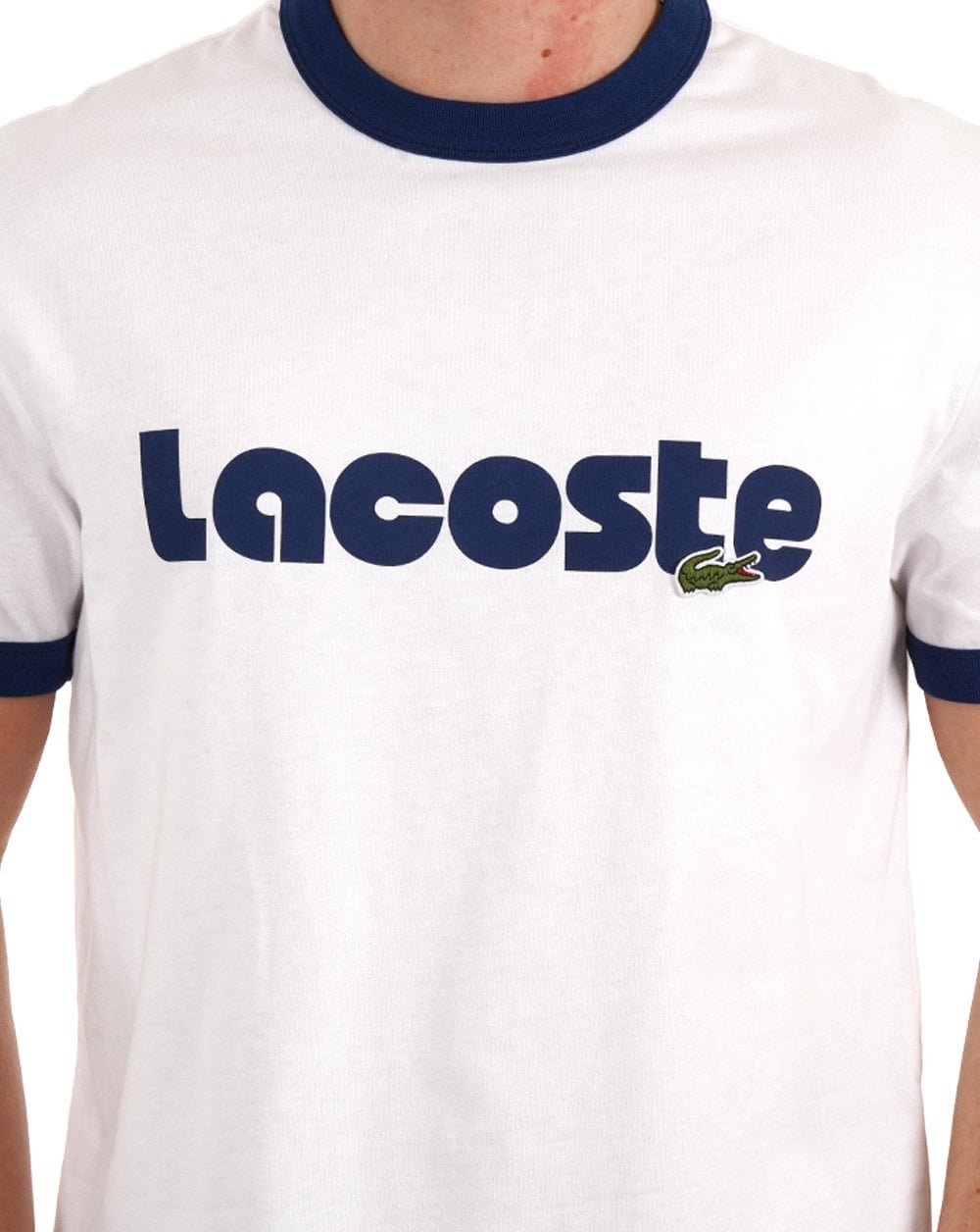 Lacoste Printed Logo T-shirt White/Blue