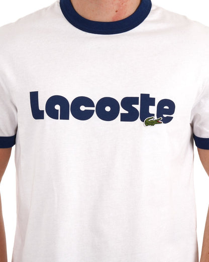 Lacoste Printed Logo T-shirt White/Blue