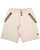 EA7 Cotton Blend Athletic Mix Bermuda Shorts Stone