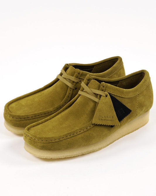 Clarks Originals Clarks Originals Wallabee Shoe Mid Green Suede