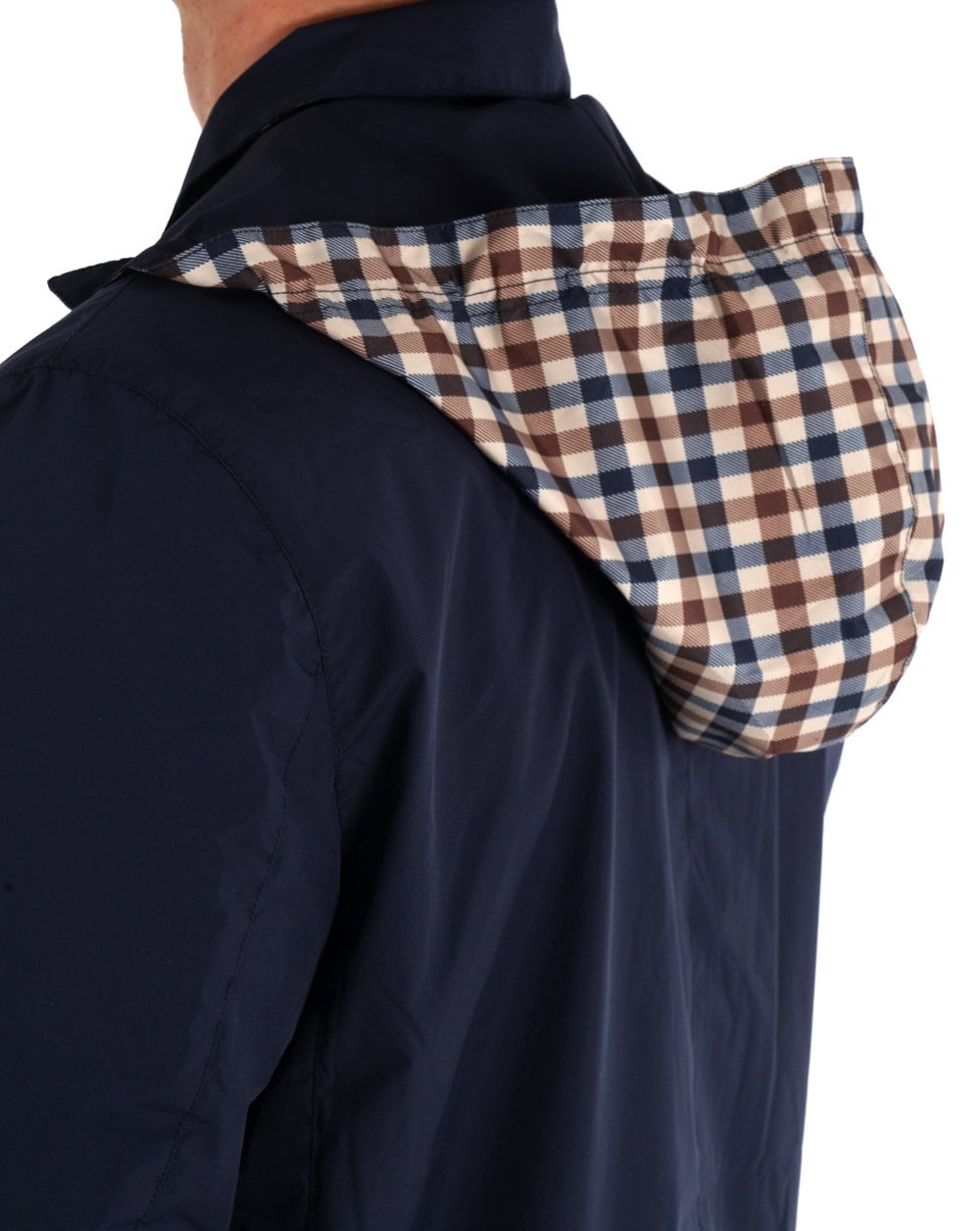 Aquascutum Packable Trench Coat Navy