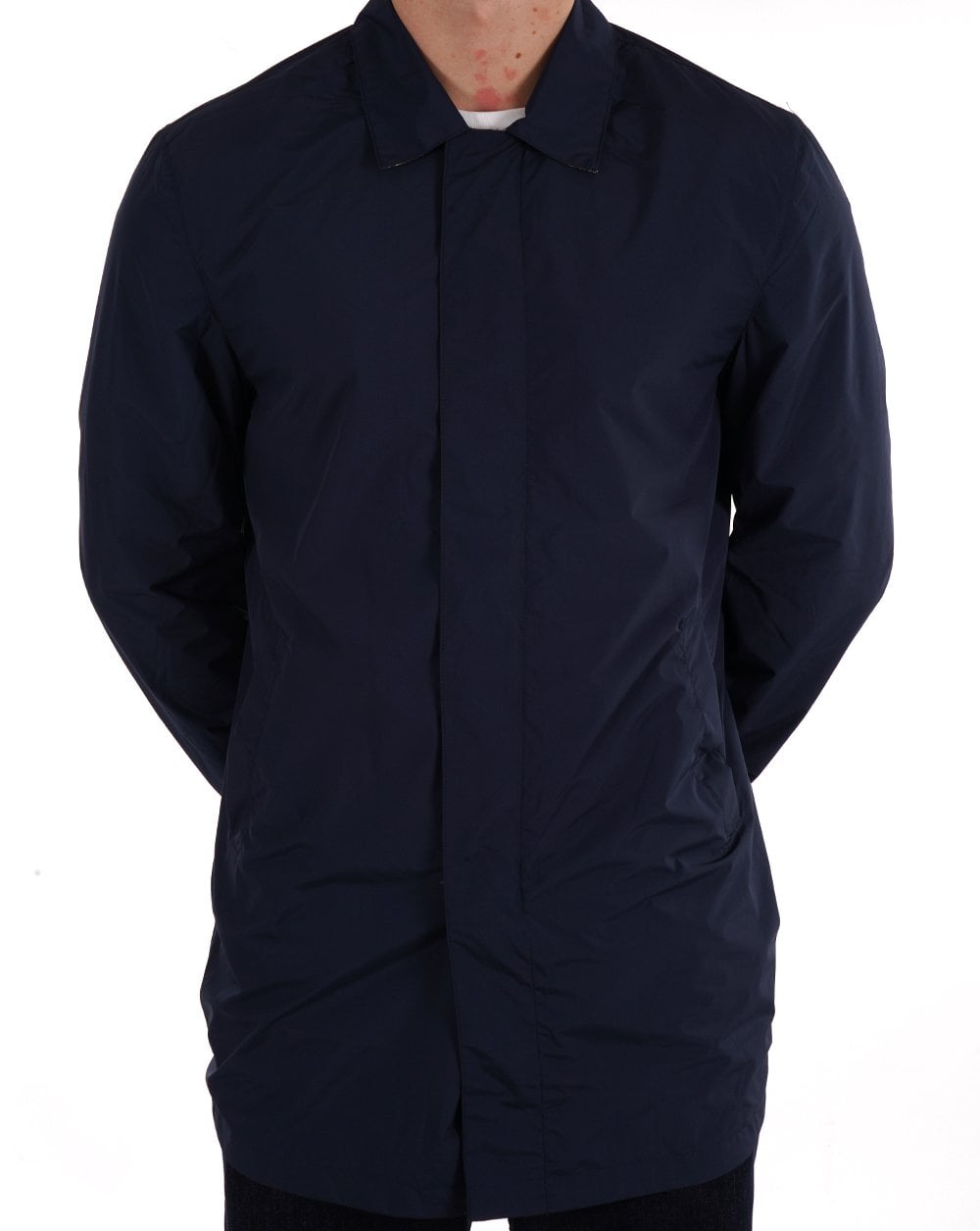 Aquascutum Packable Trench Coat Navy