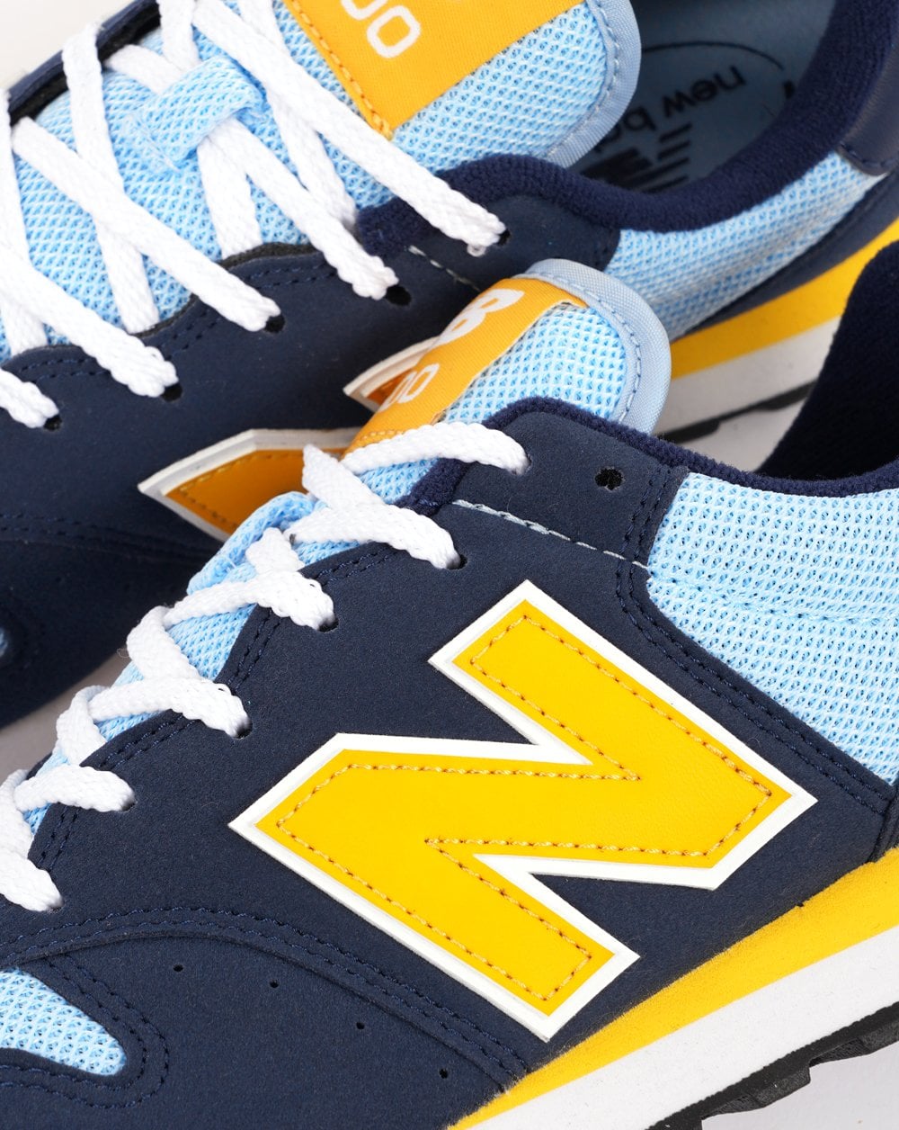 New Balance 500 Trainer Sky Navy Yellow