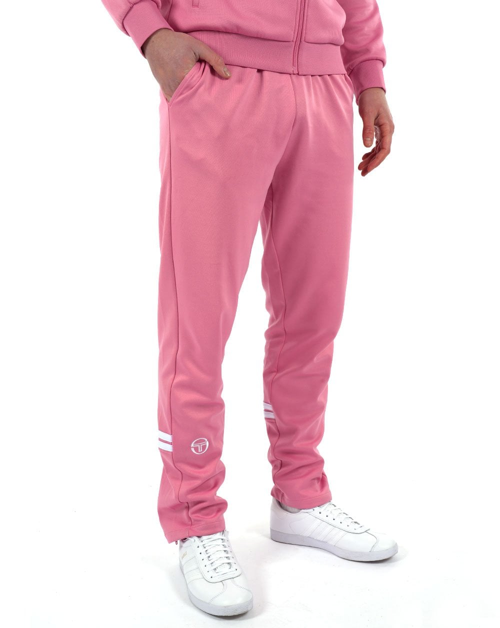 Sergio Tacchini Zip Bottom Track Pants Pink