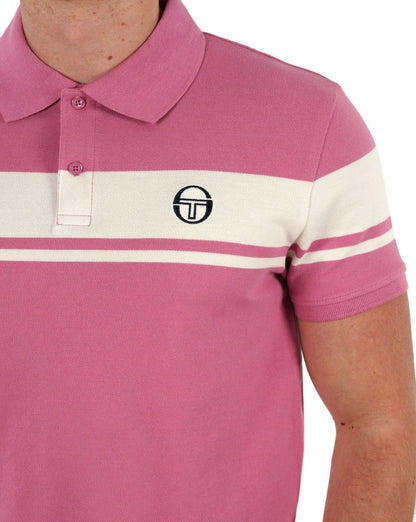 Sergio Tacchini Young Line Polo Shirt Pink/Gardenia