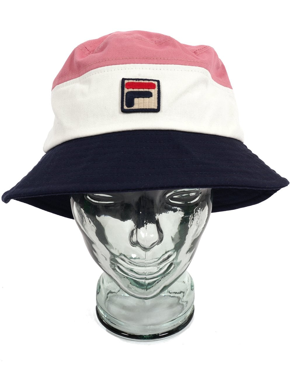 Fila Vintage Marco Bucket Hat Deep Pink/Navy/Gardenia
