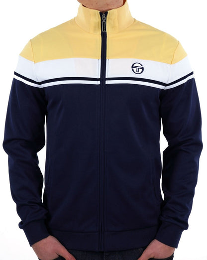 Sergio Tacchini Masters Track Top Navy Yellow White