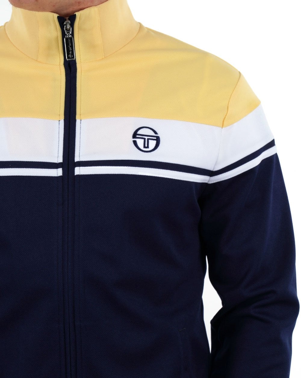 Sergio Tacchini Masters Track Top Navy Yellow White