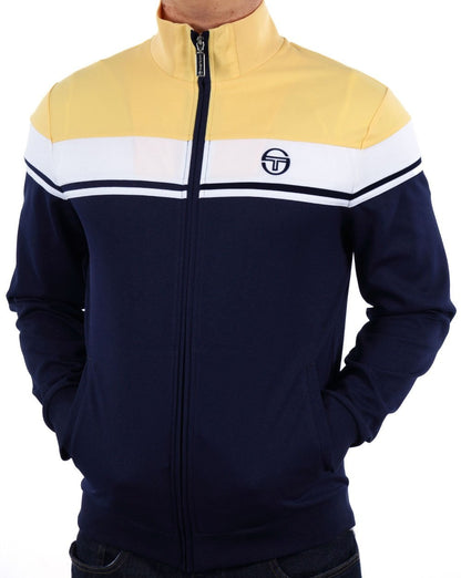 Sergio Tacchini Masters Track Top Navy Yellow White