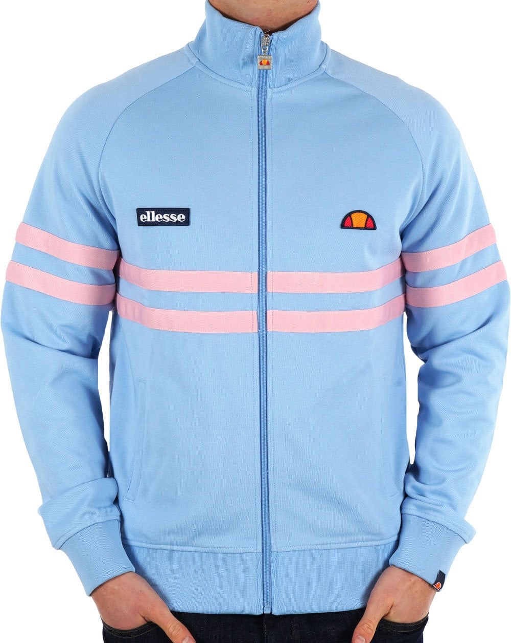Ellesse Rimini Track Top Sky Blue/Pink