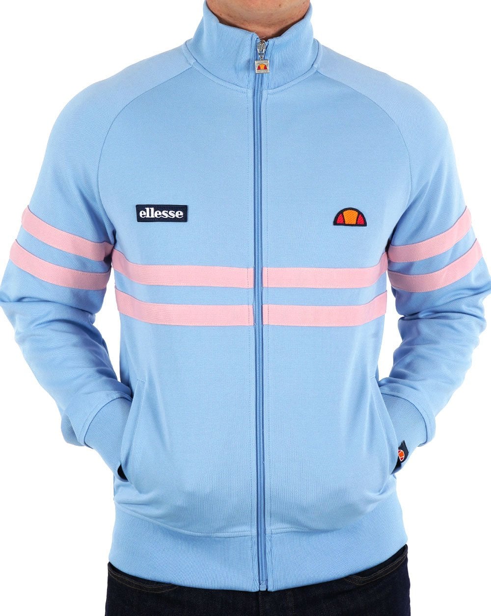 Ellesse Rimini Track Top Sky Blue/Pink
