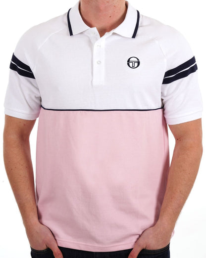Sergio Tacchini Orion Polo Shirt White/Pink