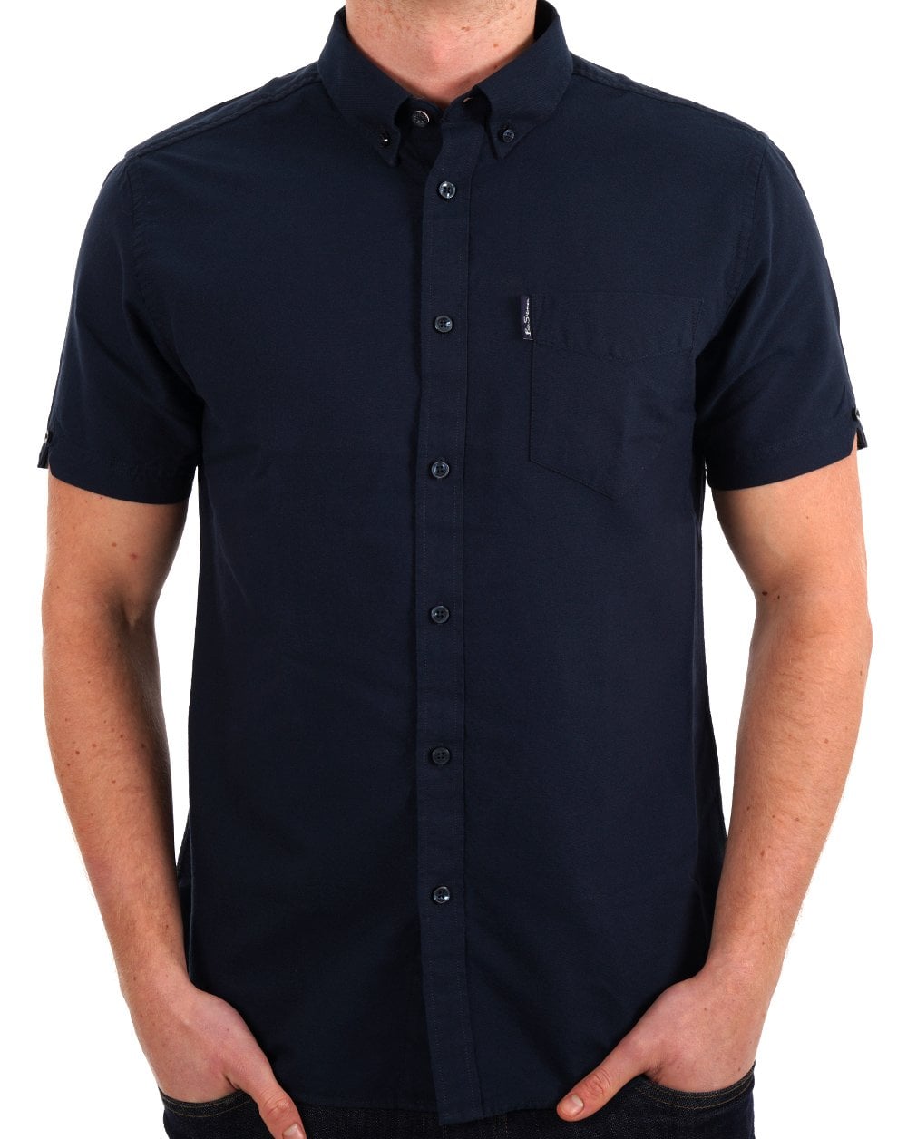 Ben Sherman Signature Organic Oxford Shirt Navy