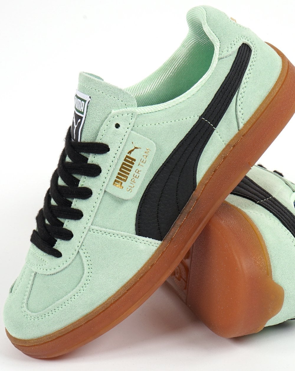 Puma Super Team Suede Trainer Mint/Gum