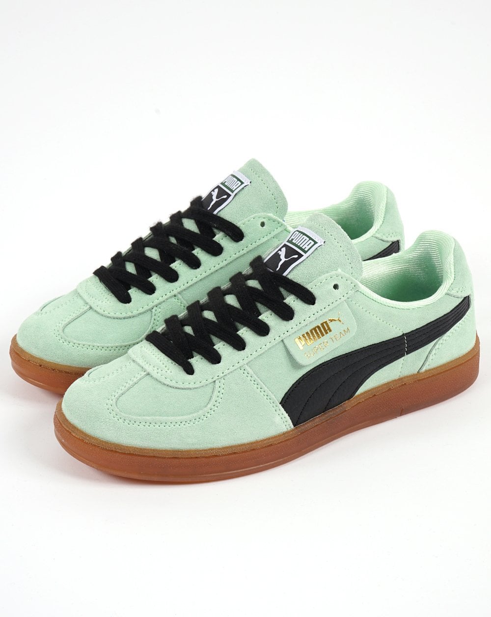 Puma Super Team Suede Trainer Mint/Gum