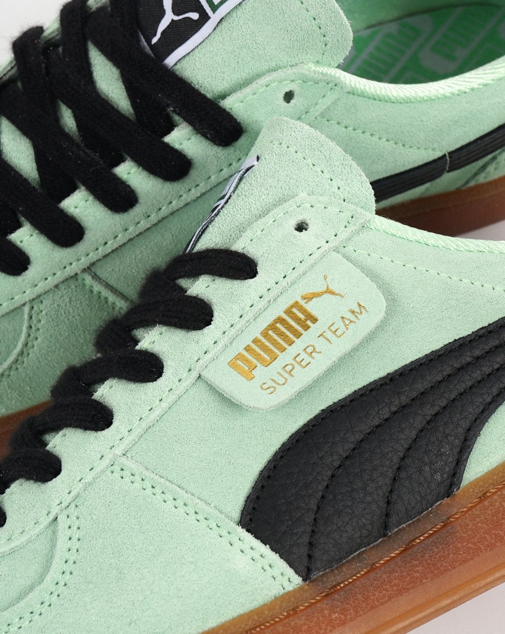 Puma Super Team Suede Trainer Mint/Gum
