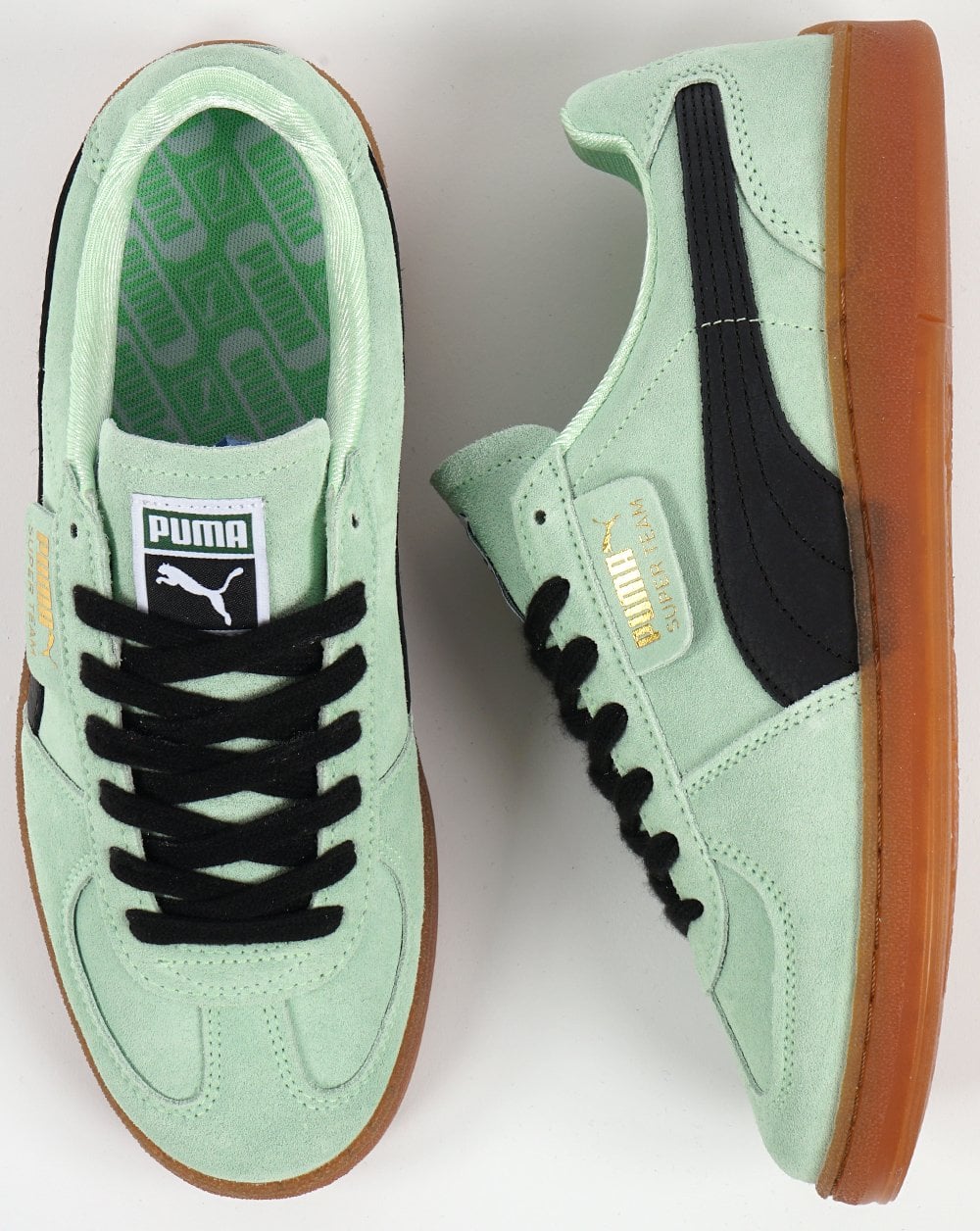Puma Super Team Suede Trainer Mint/Gum