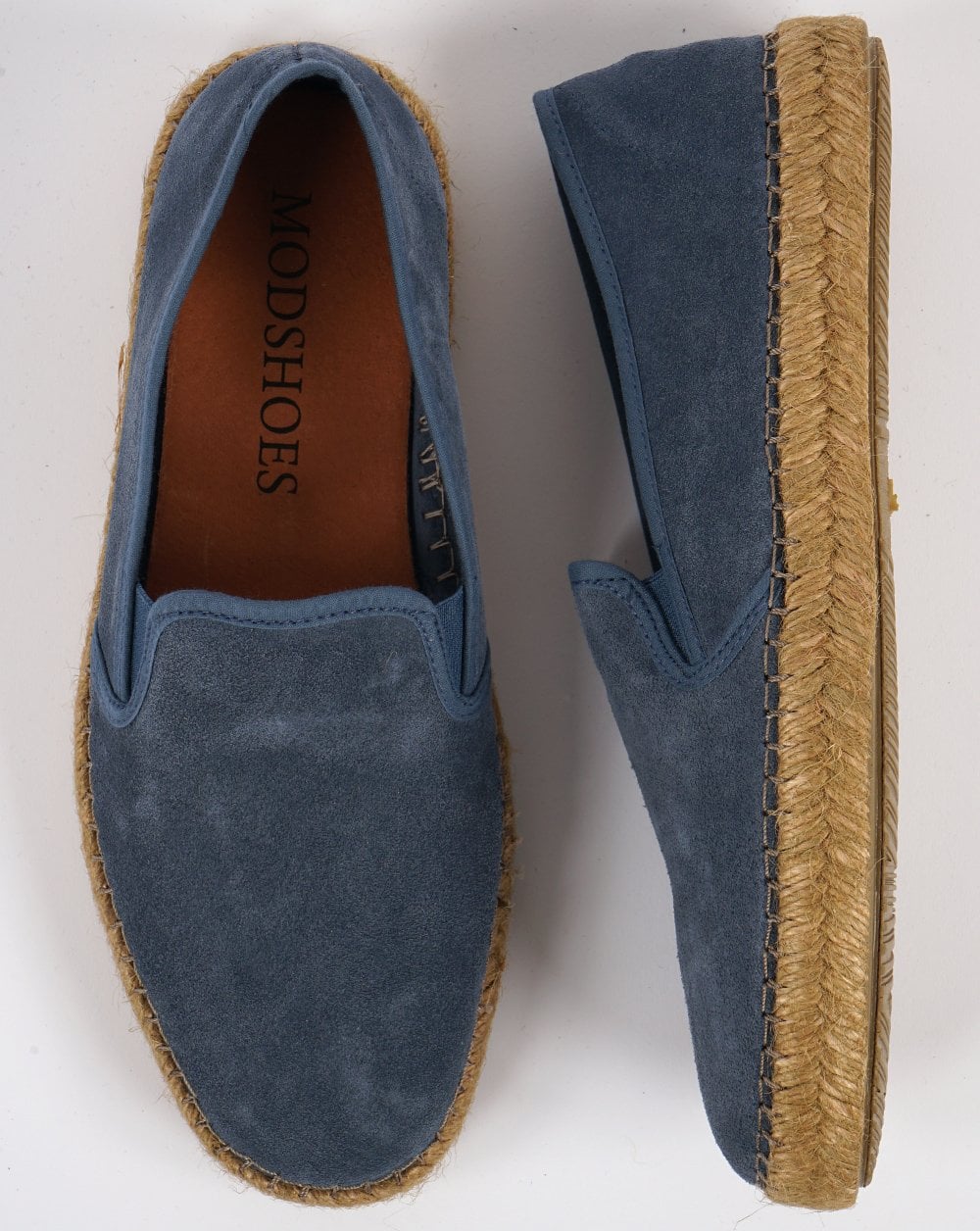 80s Casual Classics Ibiza Suede Espadrilles Denim Blue