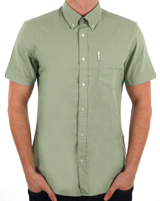 Ben Sherman Signature Oxford SS Shirt Grass Green