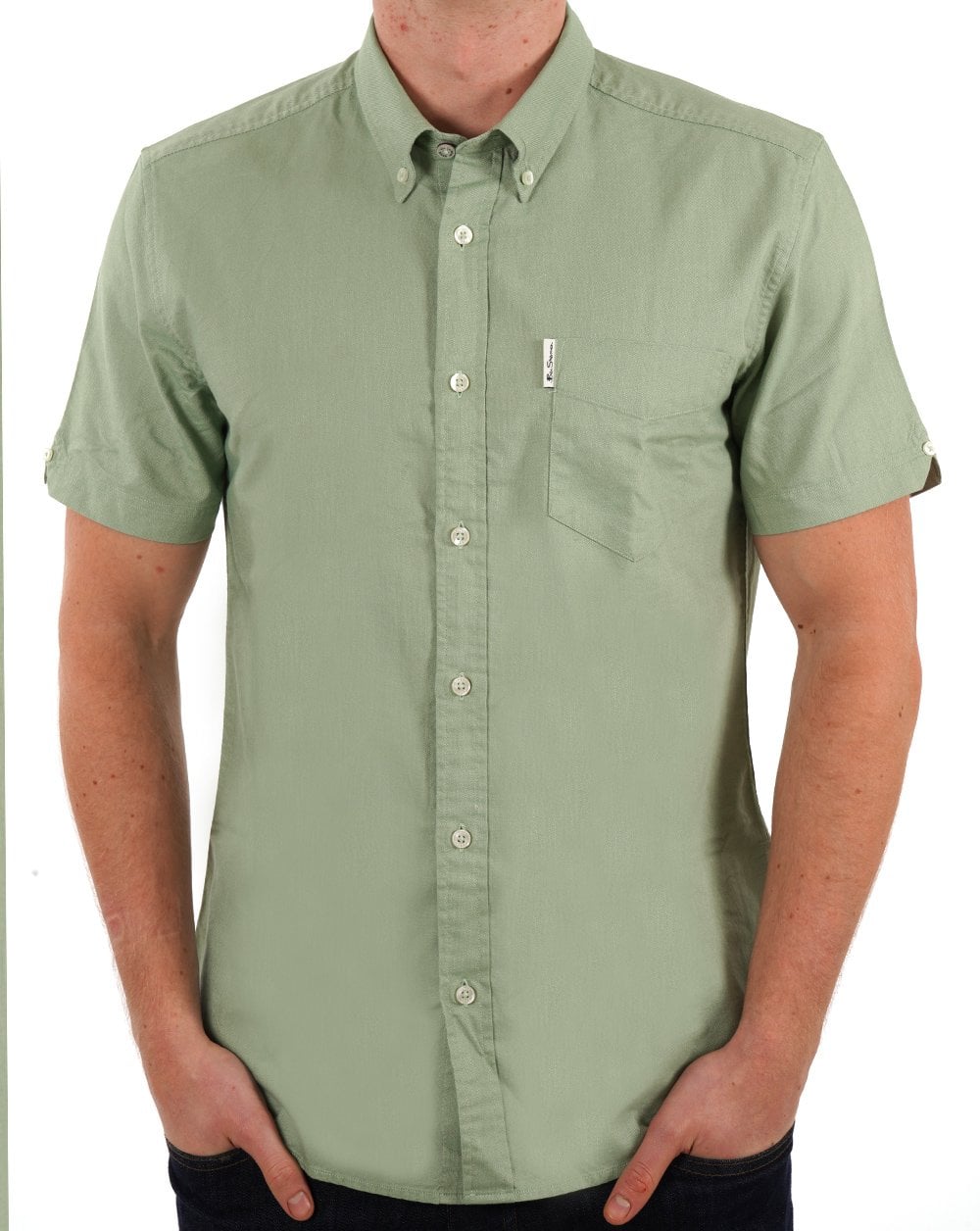 Ben Sherman Signature Oxford SS Shirt Grass Green