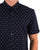 Ben Sherman Stipple Geo Print SS Shirt Dark Navy