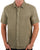 Benetton Linen Blend Short Sleeve Shirt Khaki
