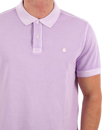 Benetton Logo Polo Washed Lilac