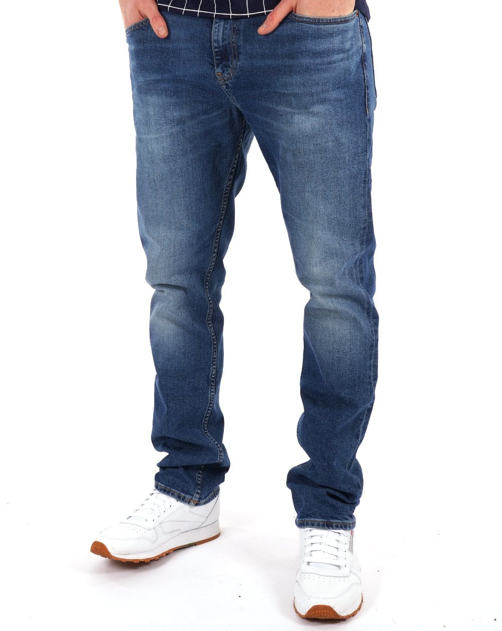 Tommy Jeans Ryan Regular Straight Faded Jeans Denim Dark