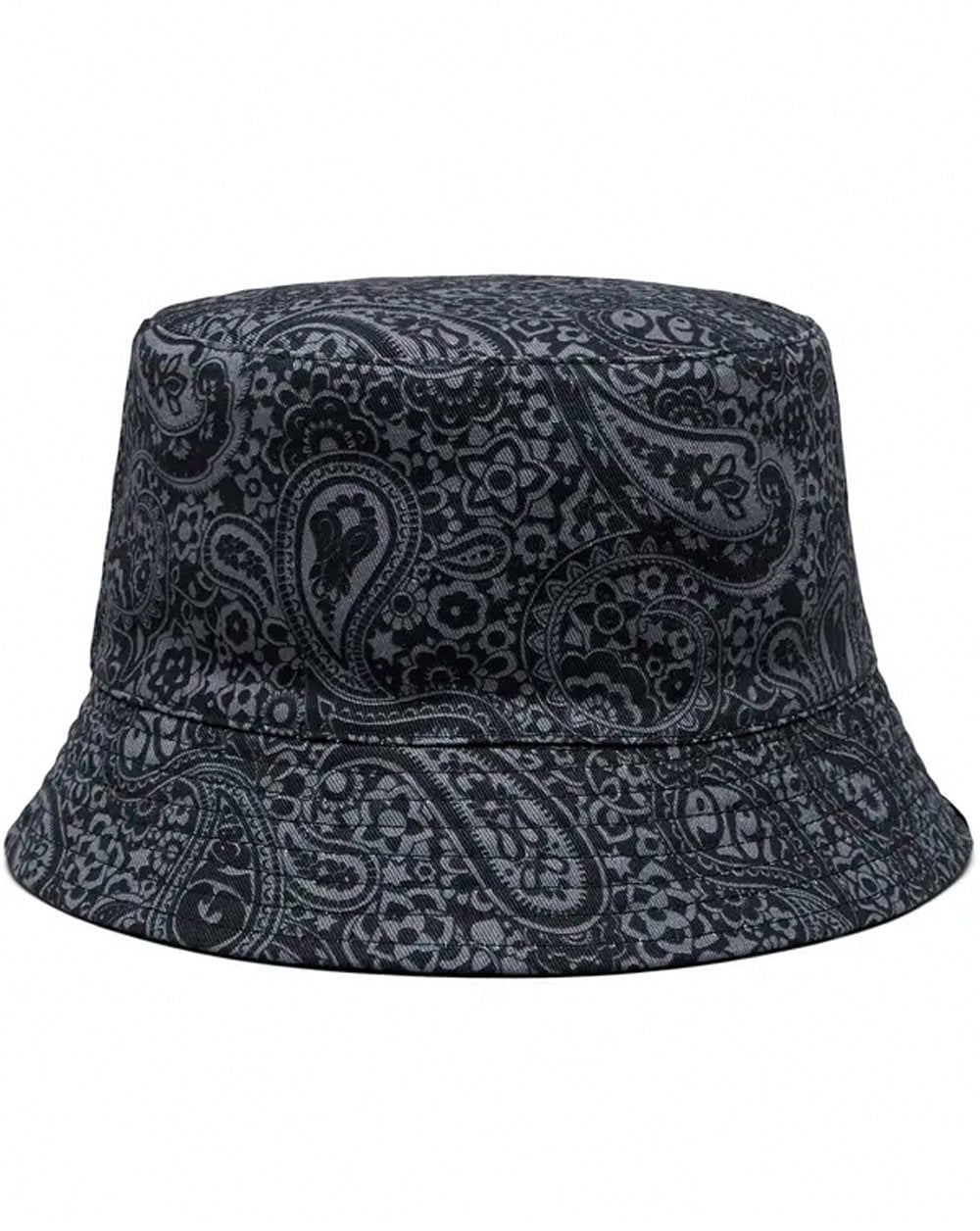 Pretty Green Tonal Paisley Reversible Bucket Hat Black