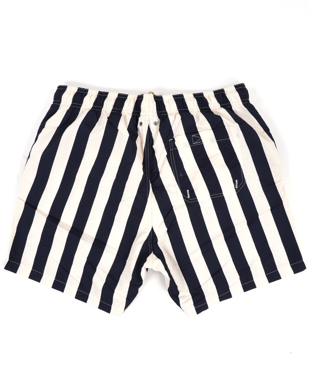 Gant Block Striped Swim Shorts Navy Blue