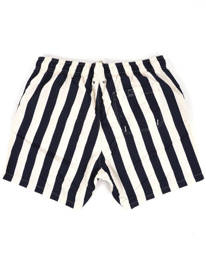 Gant Block Striped Swim Shorts Navy Blue