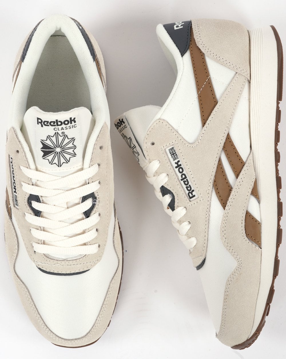 Reebok Classic Nylon Trainers Chalk/Bronze
