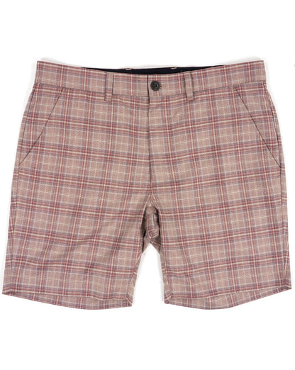 Gabicci Vintage Murphy Check Shorts Walnut
