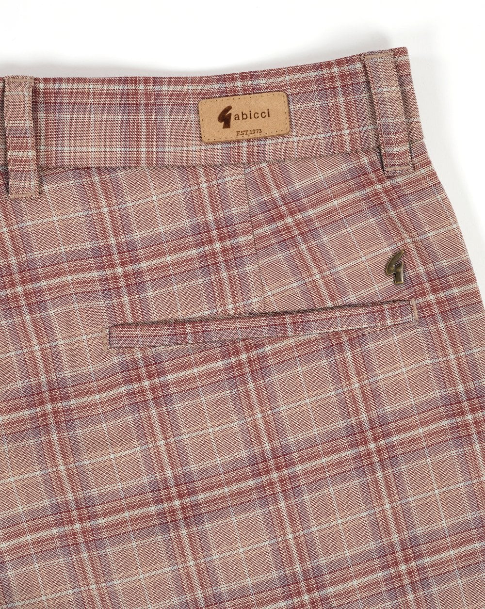 Gabicci Vintage Murphy Check Shorts Walnut