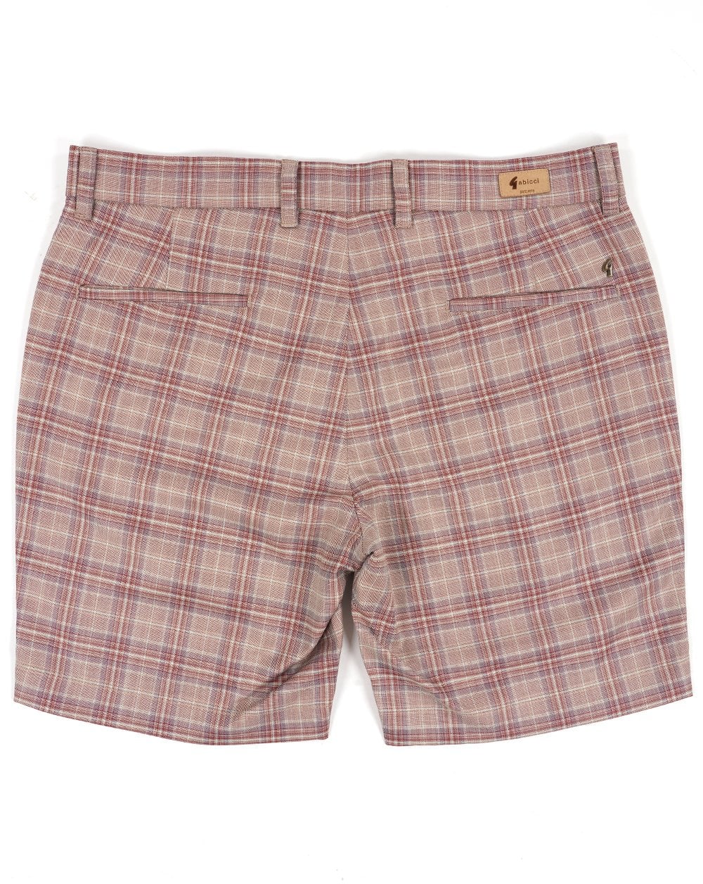 Gabicci Vintage Murphy Check Shorts Walnut