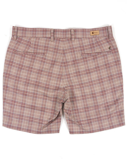 Gabicci Vintage Murphy Check Shorts Walnut
